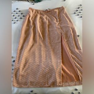 Abercrombie Dipped Waist Midi Skirt